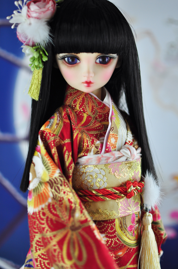 Red Kimono for SD size BJD